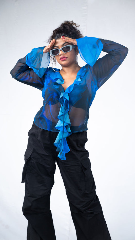 Neptune Ruffle Top